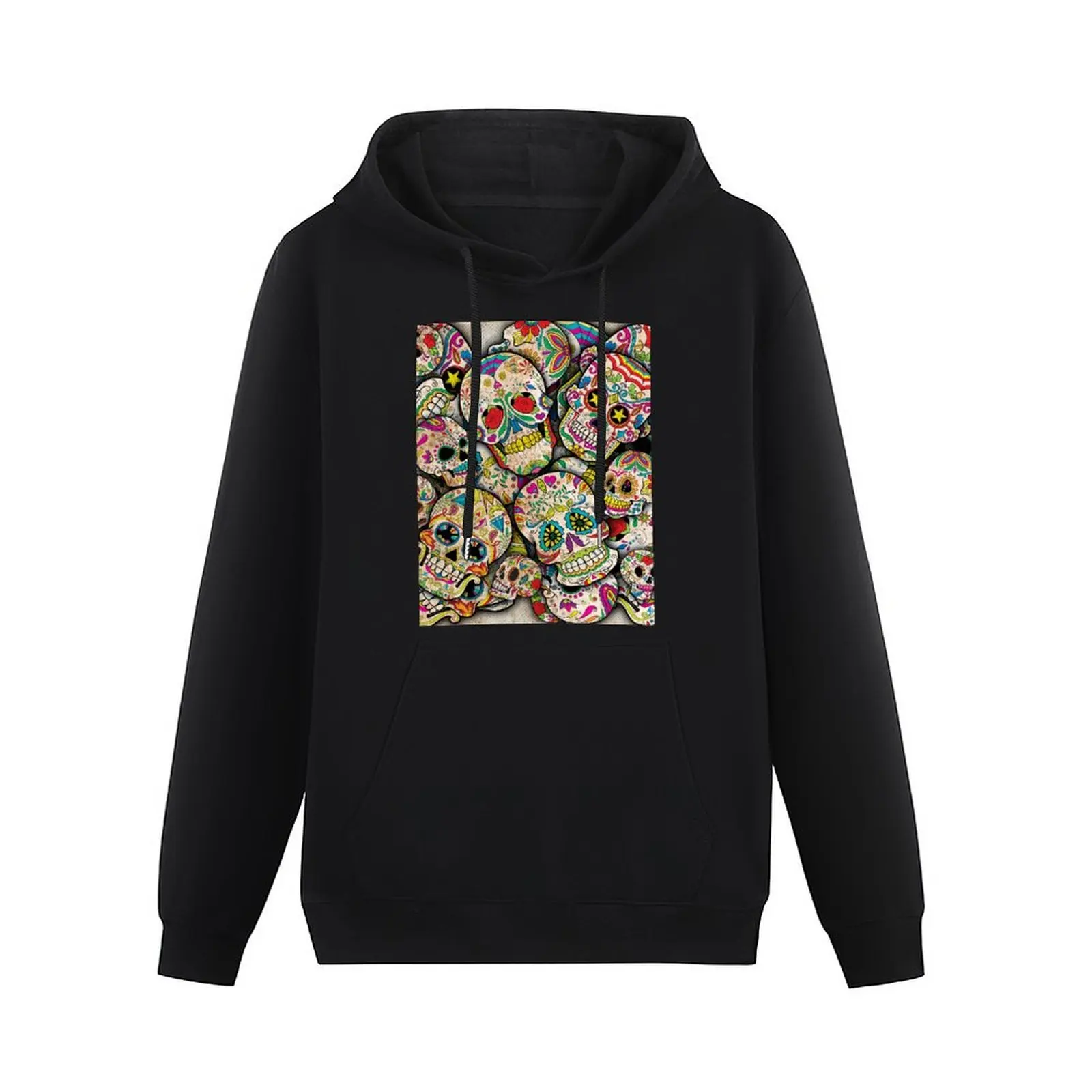 Sugar Skull Collage Pullover Hoodie men clothing new hoodies and sweatshirts