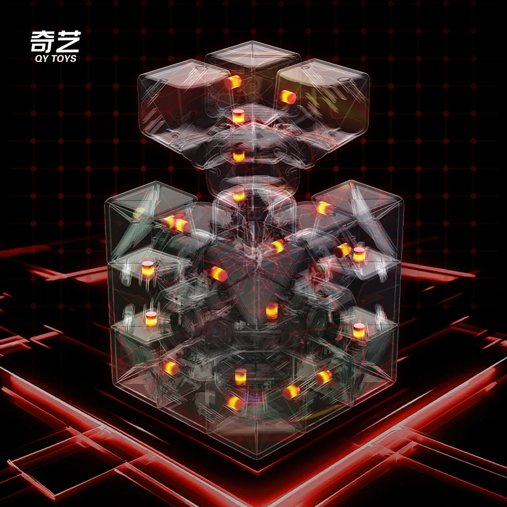 Qiyi Warrior M UV 3X3 Cube de vitesse magique magnétique jouets Qiyi Warrior UV Puzzle jeu professionnel jouet pour enfants