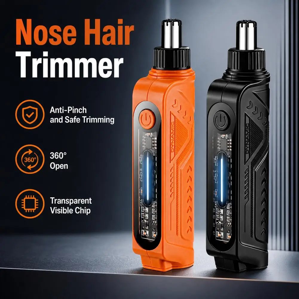 Rechargeable Nose Hair Trimmer And Facial Hair Remover For Men Nose Hair Shaver For Nasal Clearance - Portable Grooming Tool