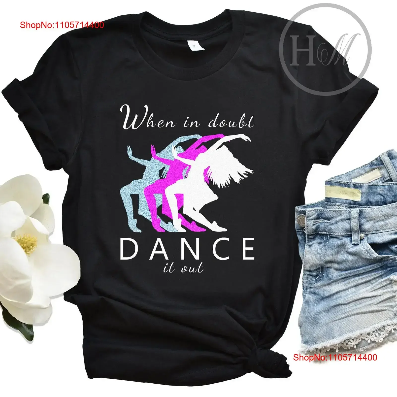 Dance T Shirt When In Doubt It Out Apparel I Love To vintage Washed Comfortable fashion Top For Everyday Wear Casual homme
