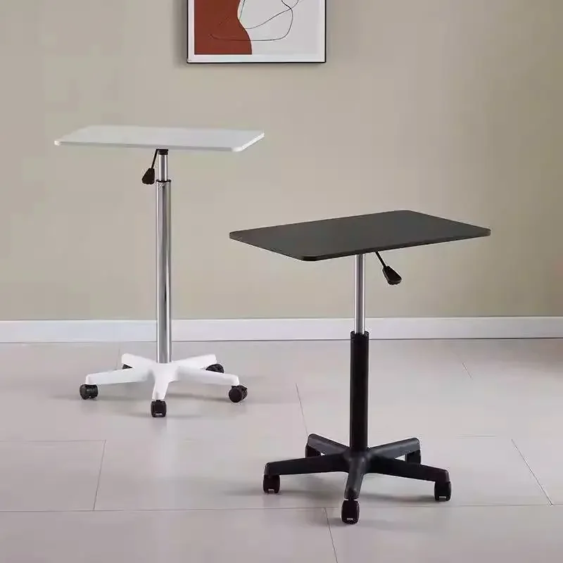 

Mobile Small Table Height-adjustable Standing Desk Sofa Side Table Laptop Desks Computer Tables with Wheels Office Furniture