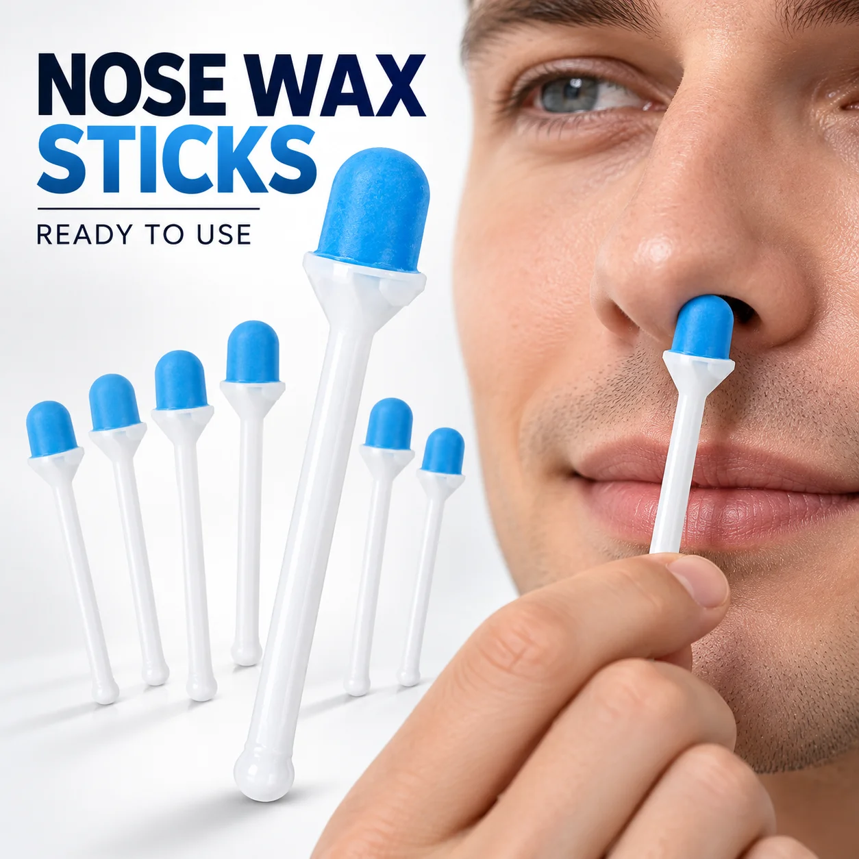 Nose Wax Sticks Ready To Use Painless Nasal Hair Removal Wax Applicators Safe Gentle Nose Waxing Kit Quick Nasal Grooming Tool