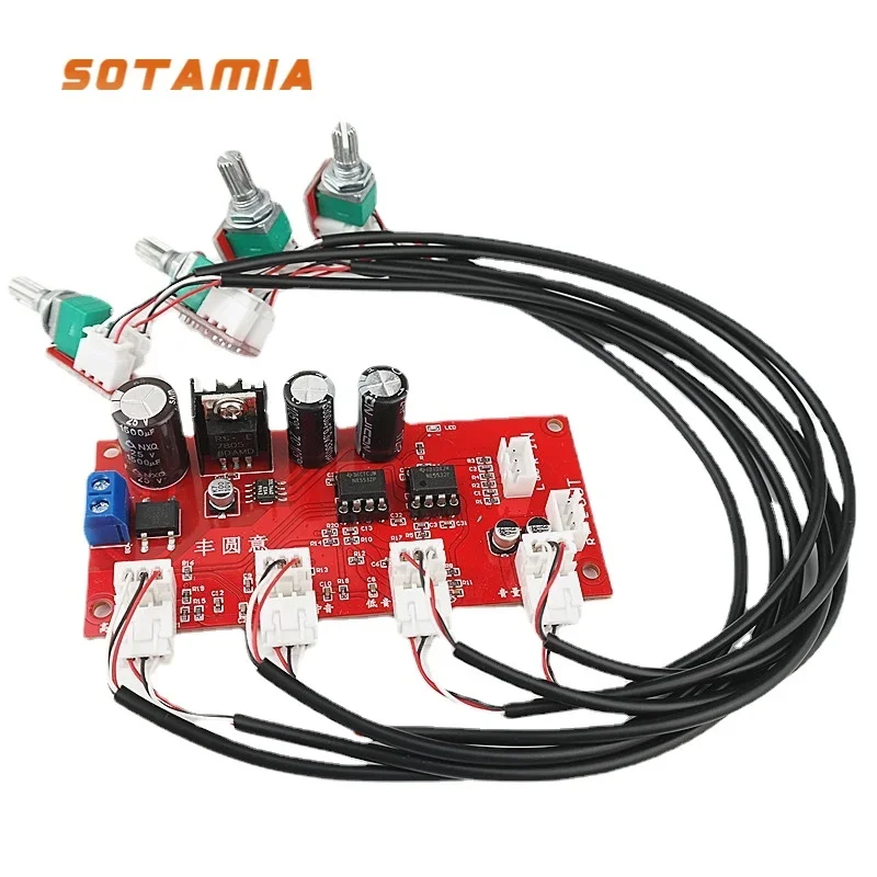 

SOTAMIA HIFI Audiophile NE5532 Preamp Tone Board Treble Middle Bass Volume Tone Control Stereo Preamplifier DIY Home Theater