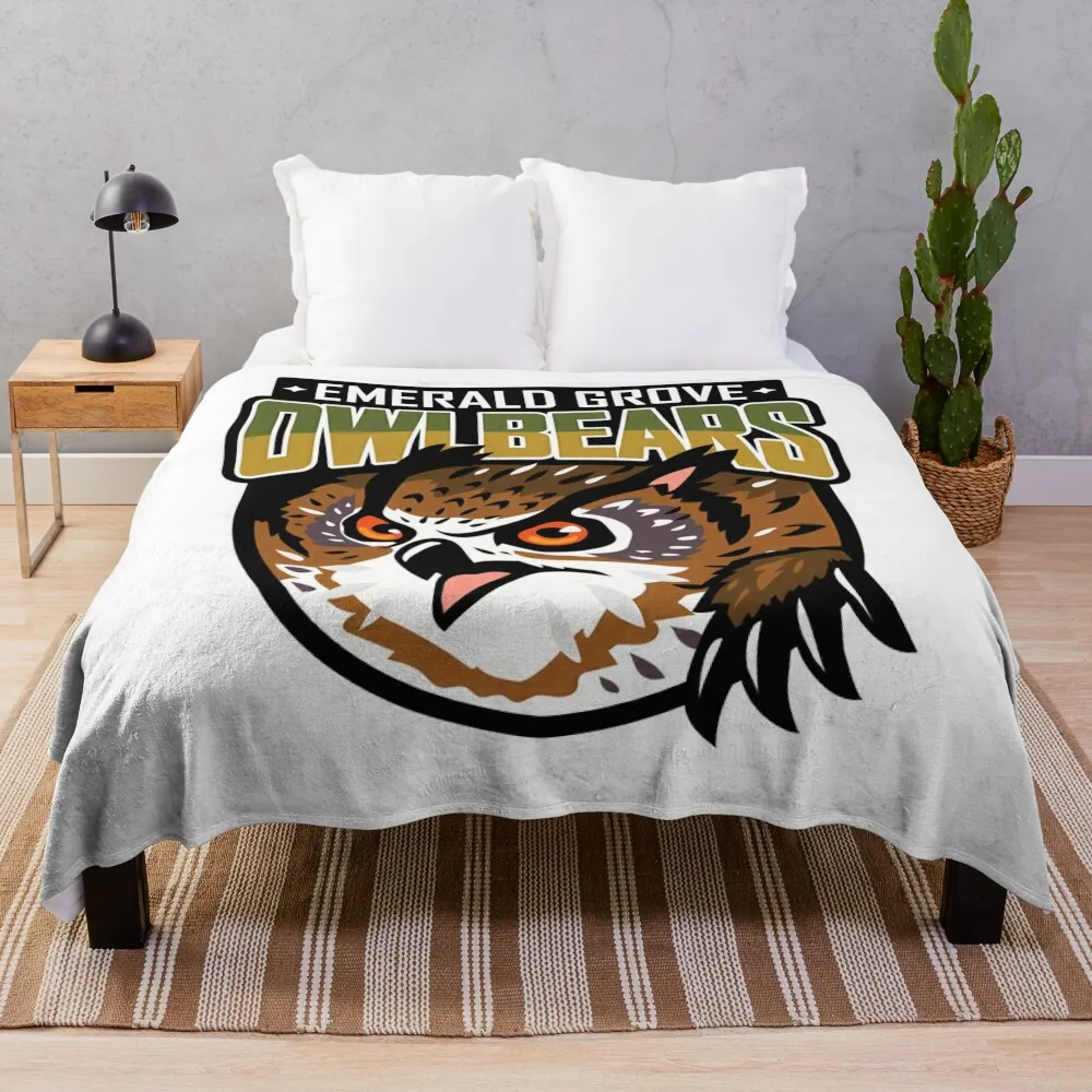 

Одеяло «Изумрудный Grove Owlbears» на Хэллоуин Зимние постельные одеяла Одеяла