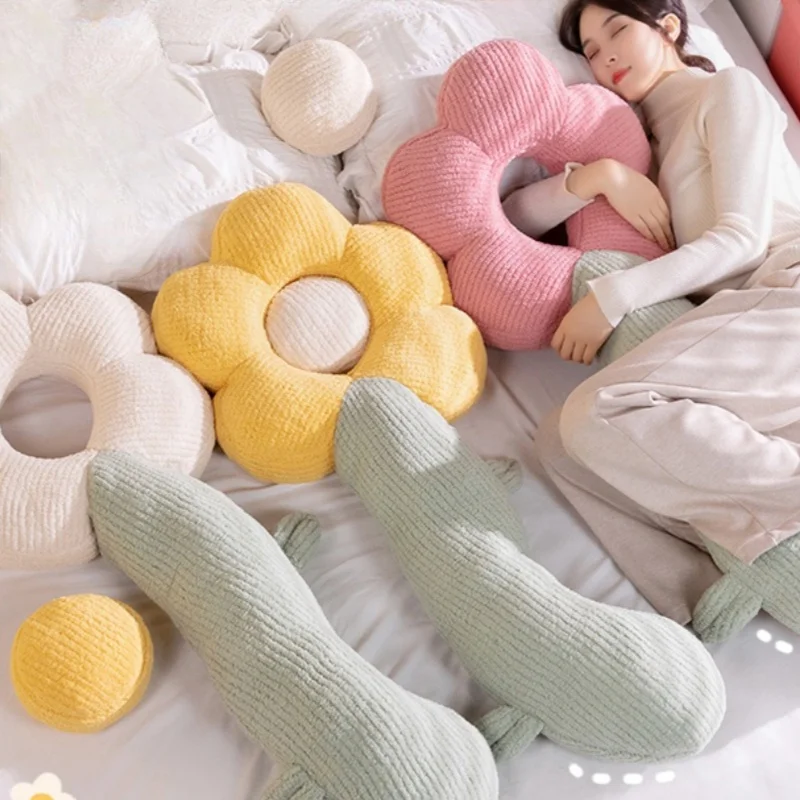 

Lifelike Flower long pillow Tulip Succulent Colorful Plants Creative Stuffed Pillow Birthday Gift for Kids Soft Baby Home Decor