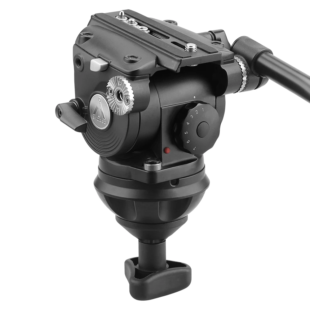 

E-IMAGE GH08L 100mm Bowl Size 8kg Payload Fluid Head for Video Tripod Tripod