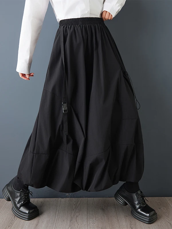 Casual cintura alta workwear saia feminina faion big ket utili saia design assimétrico senhoras premium quali