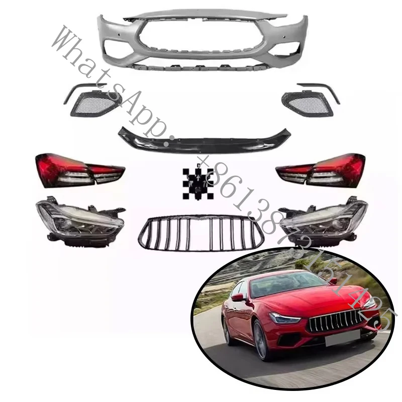 

Suitable New Style Car Body Kit 2014-2021 Fabric Upgrade to 2021 GT Front Bumper Grills