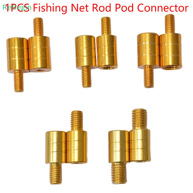 Fishing Net Pole Connector M8/M10/M12 Screw Net Head Adapter Fishing Landing Harpoon