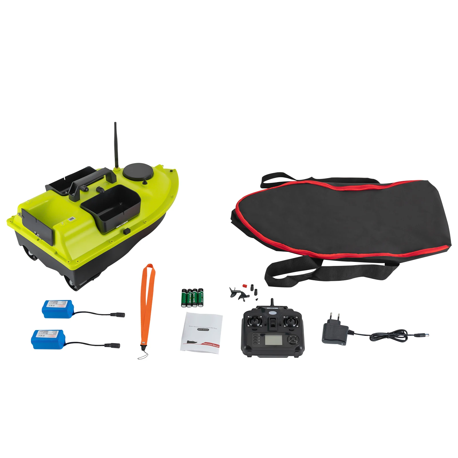 Tragbares Angelköderboot mit Fernbedienung GPS-Signal 2 X 5200 mAh Li-Ionen-Akkus Angelköderboot – Detail 7