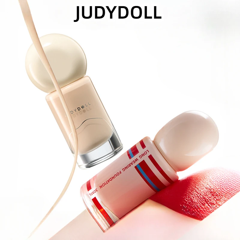 

Judydoll Cosmetics Liquid Foundation Waterproof Oil Control Longlasting Silk Cream Duration Concealer Foundation Pattern Makeup