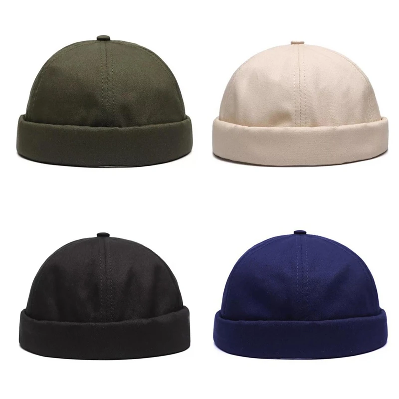 

Street Hip Hop Beanies Skullcap Breathable Brimless Hats Women Men Melon Cap Summer New Style Sailor Caps Outdoor Fashion Berets