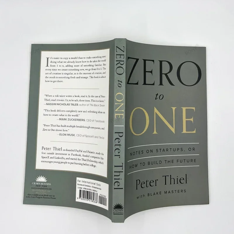 Zero To One on Startups, cómo construir el futuro, libros de animación de Peter Thiel con notas de Books Masters