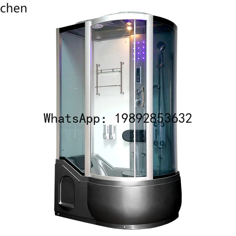 AA integral shower room bathroom bath integrated household glass door steam bath room with bathtub