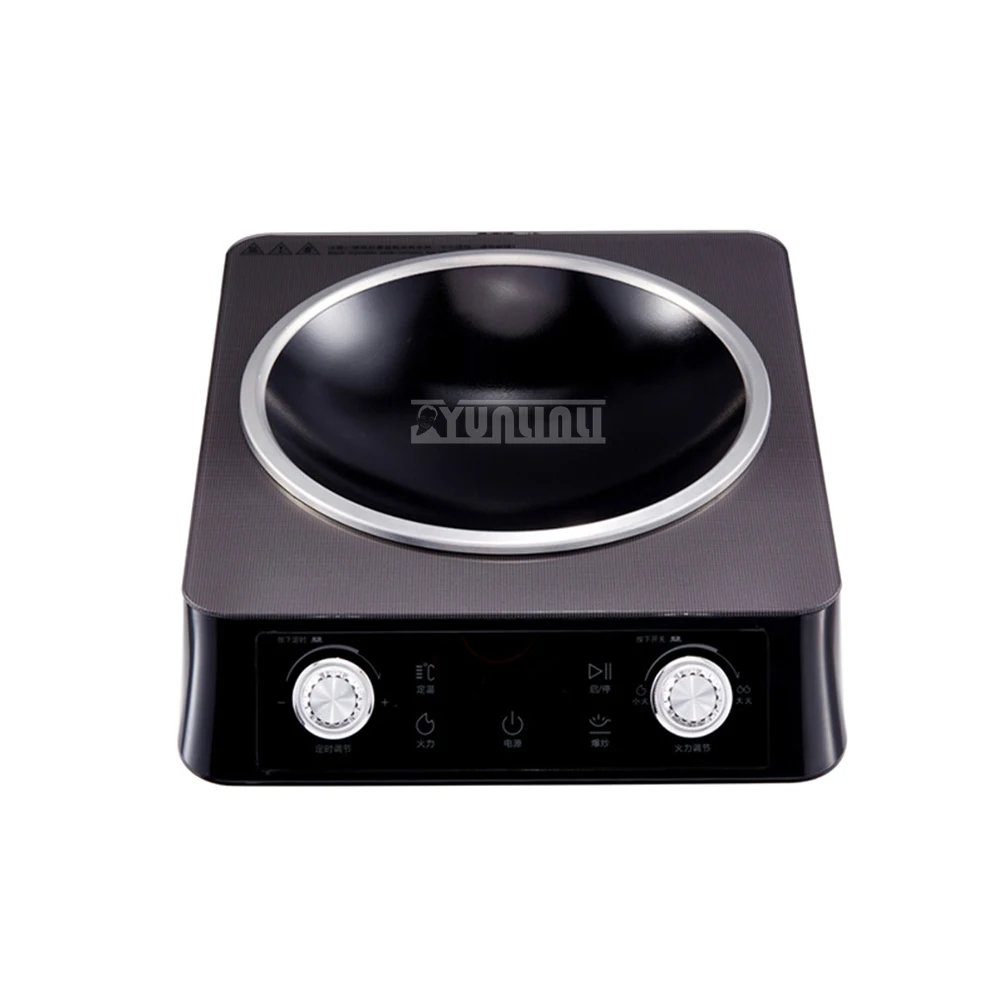 

3500W Stir Frying Stove Induction Wok Stove Kitchen Concave Induction Cooker High Power Intense Fire