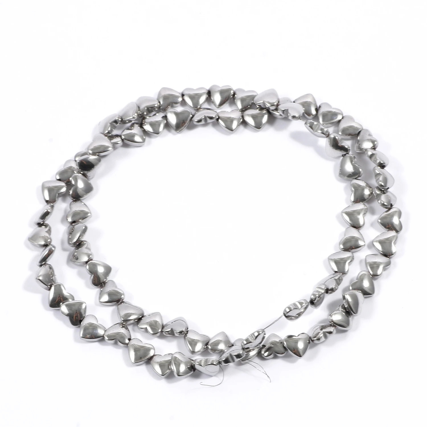 AAA+ Rhodium-Hämatit-Perlen, Natürliche Unregelmäßige Geometrische Säulen- und Herzförmige Steinperlen für Schmuckherstellung, Armbänder, Halsketten, 15 Zoll – Detail 8