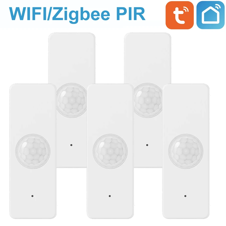 Tuya WiFi/Zigbee PIR محس حركة المنزل الذكي جسم الإنسان كاشف الأشعة تحت الحمراء الأمن الحياة الذكية يعمل مع Alexa Google Home