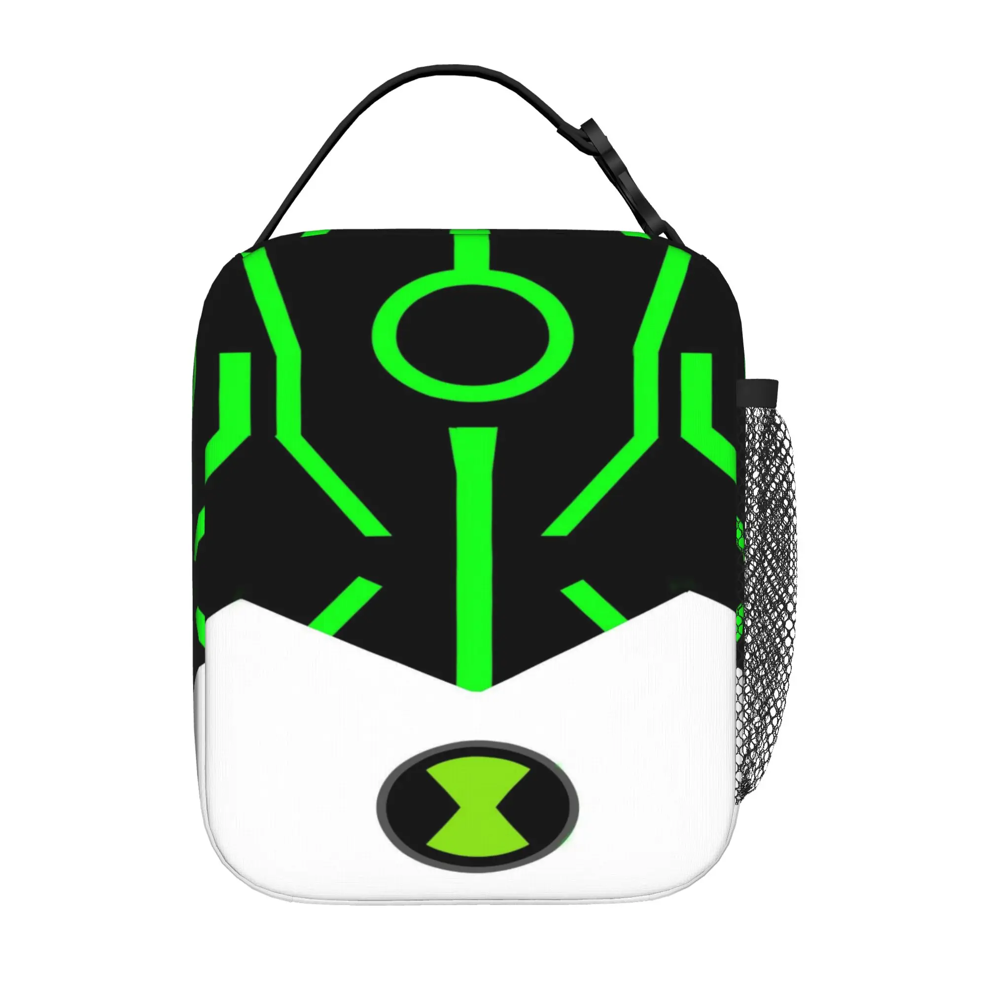 Back to school season  Lunch Bag Ben10 Omnitrix Symbol Line Art Kawaii Cool Daily Heat Preservation Lunch Bag