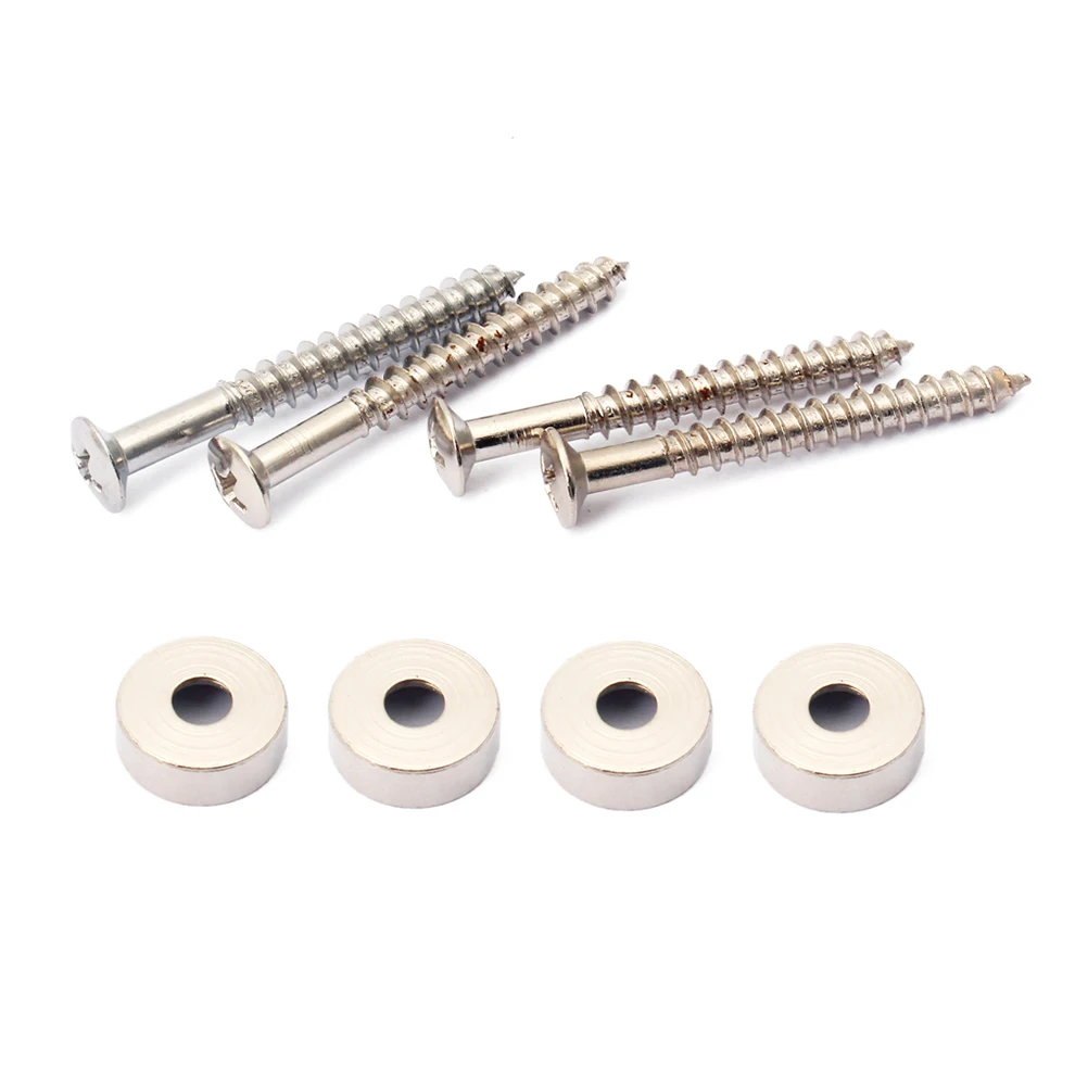 

4 Pcs Bass Pressure Handle Buckle Guitars Knobs Neck Joint Bushings Bolt for