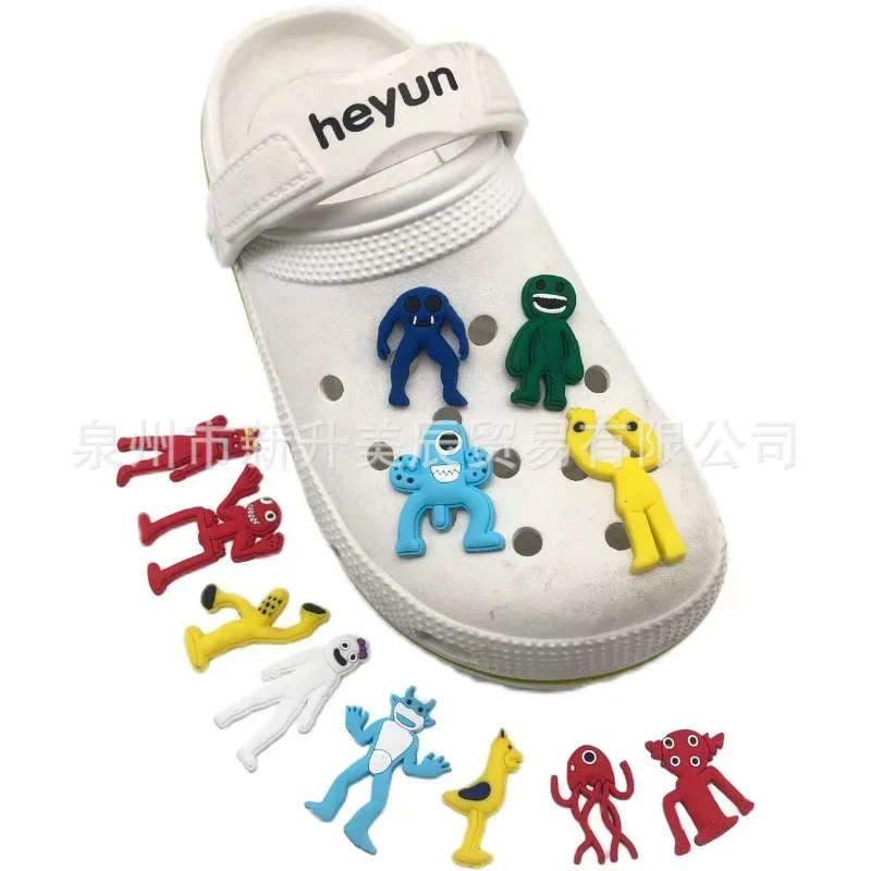 Garten of Banban Shoe Charms Buckle Hot Game Garden Shoe Decoration Crocs Sandals Anime Cartoon Slippers Accessories Child Gifts