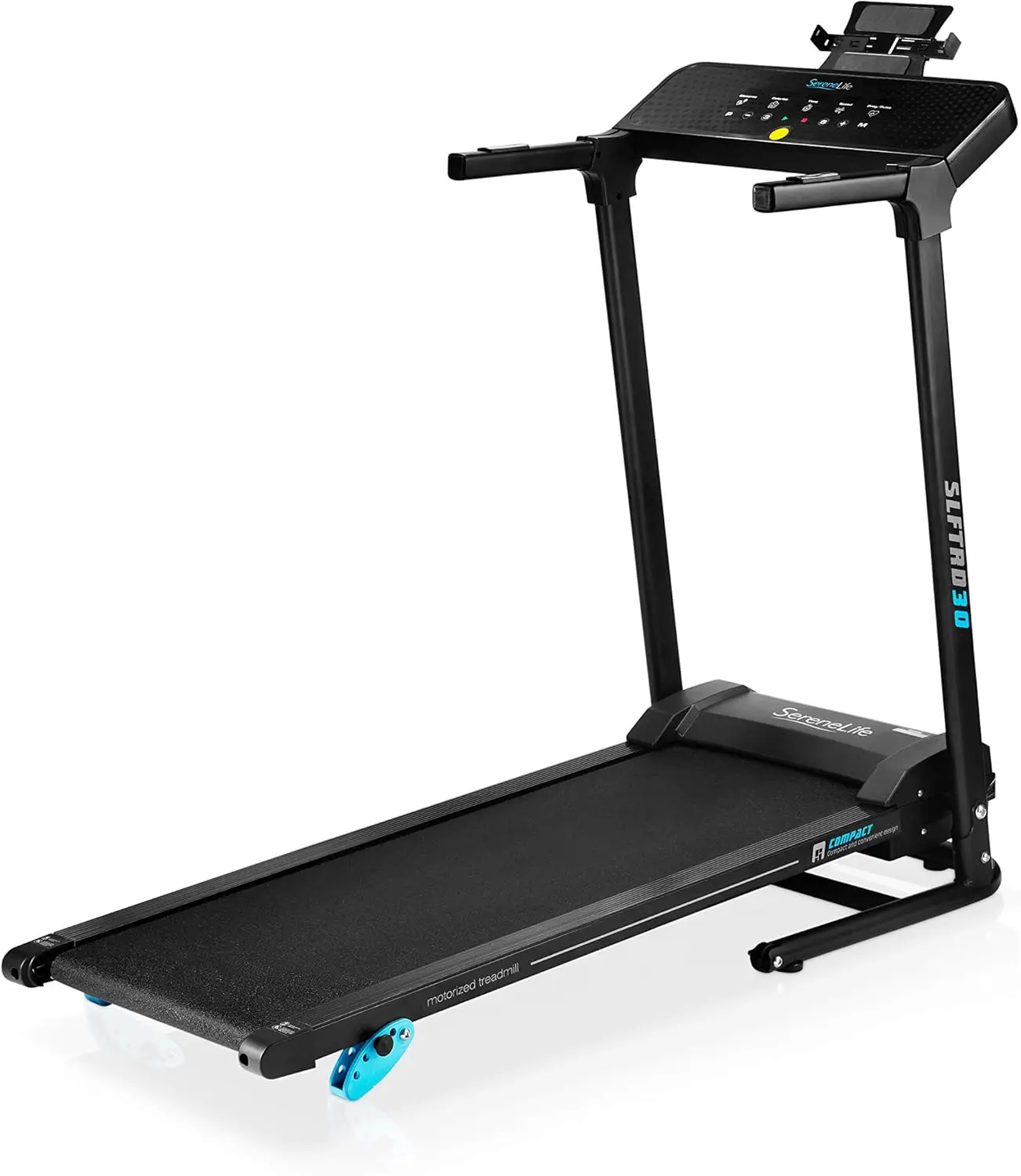 Folding Treadmill – Easy Assembly Fitness Motorized Running Jogging Exercise Machine with Manual