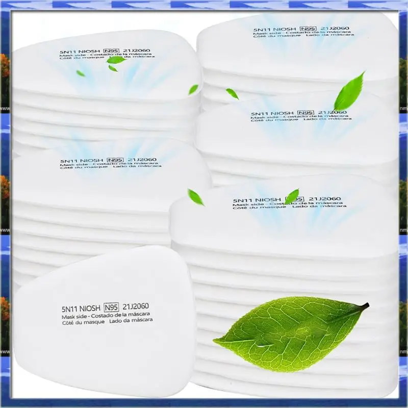 

LJL 60PC 5N11 Respirator Filter Cotton For 6200, 6502, 6800, 7502 Series Respirator Against Particulates, Dust, Paint, Sanding