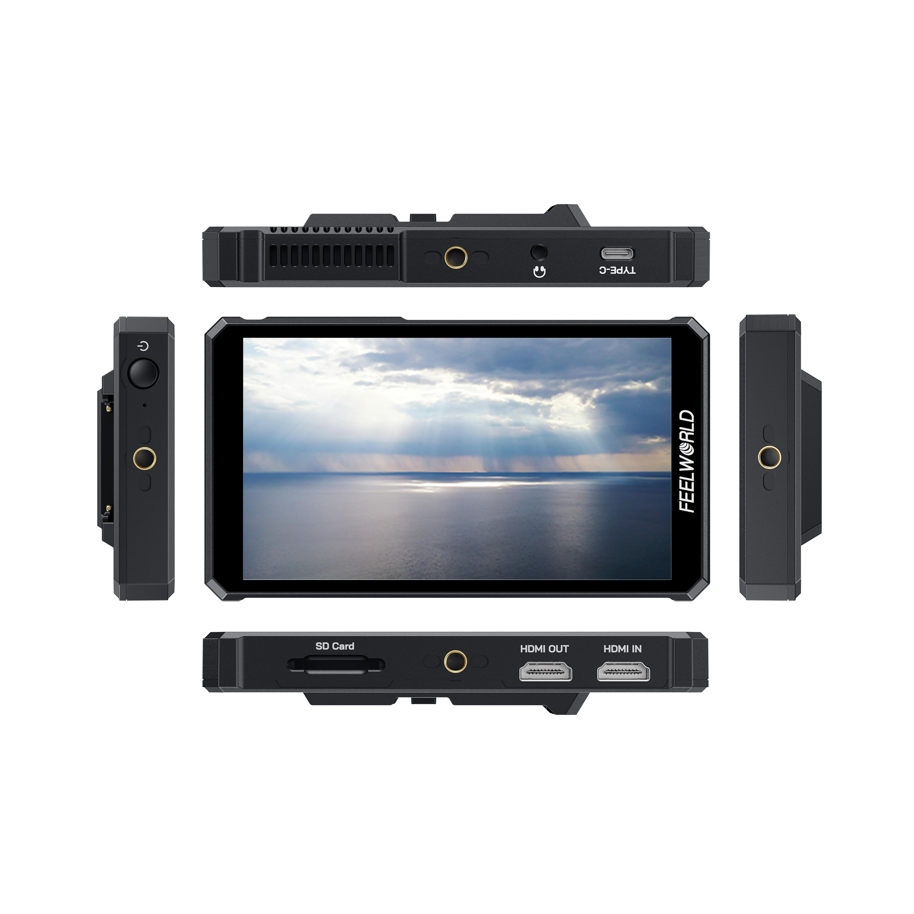 

FEELWORLD PS6 4K HDMI Camera Monitor OEM/ODM Service 5.5" OLED Touch Field Monitor Vertical Horizontal Rotation Design