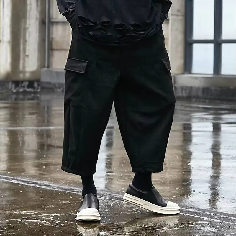 

Style Loose Black Men's Mountain Four Seasons Classic Loose Cargo Pants With Large Pockets