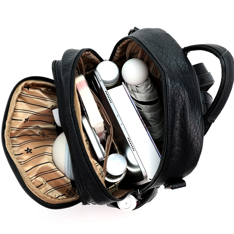 Mochila de Cuero de Alta Calidad para Mujer, Gran Capacidad, Mochila de Viaje, Bolsos Escolares de Moda, Bolsos de Hombro para Mujer, Novedad 2026