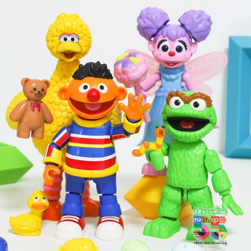 Hot BLOKEES Sesame Street Magic Edition Assembled Figure Elmo Cookie Monster Big Bird Vivid Desktop Hobby Display Decor Gift view 5