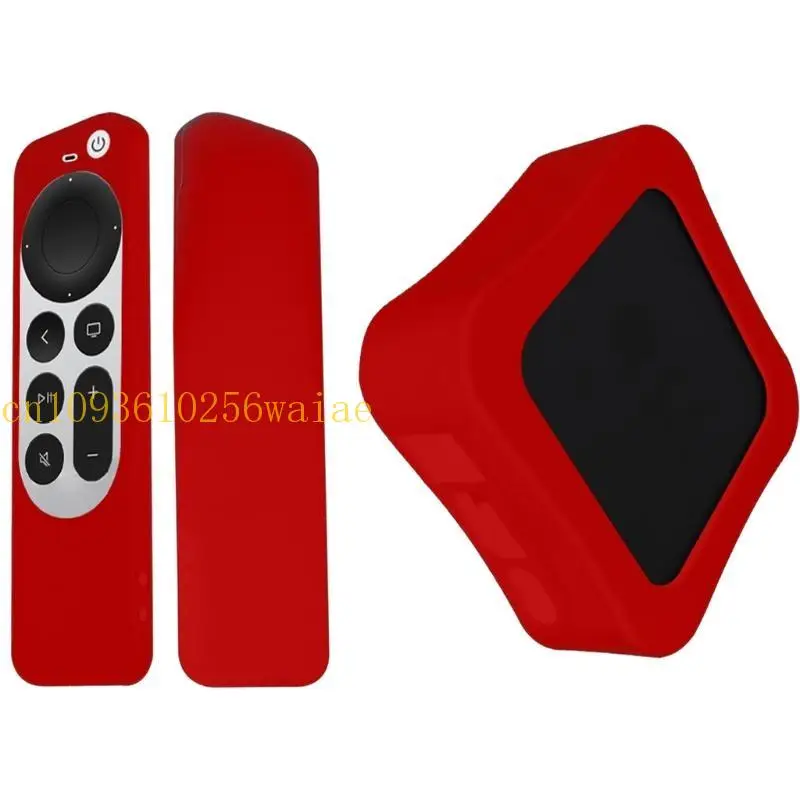 652F Silicone for case anti slip cover skin for -apple 4K Shockproof Re