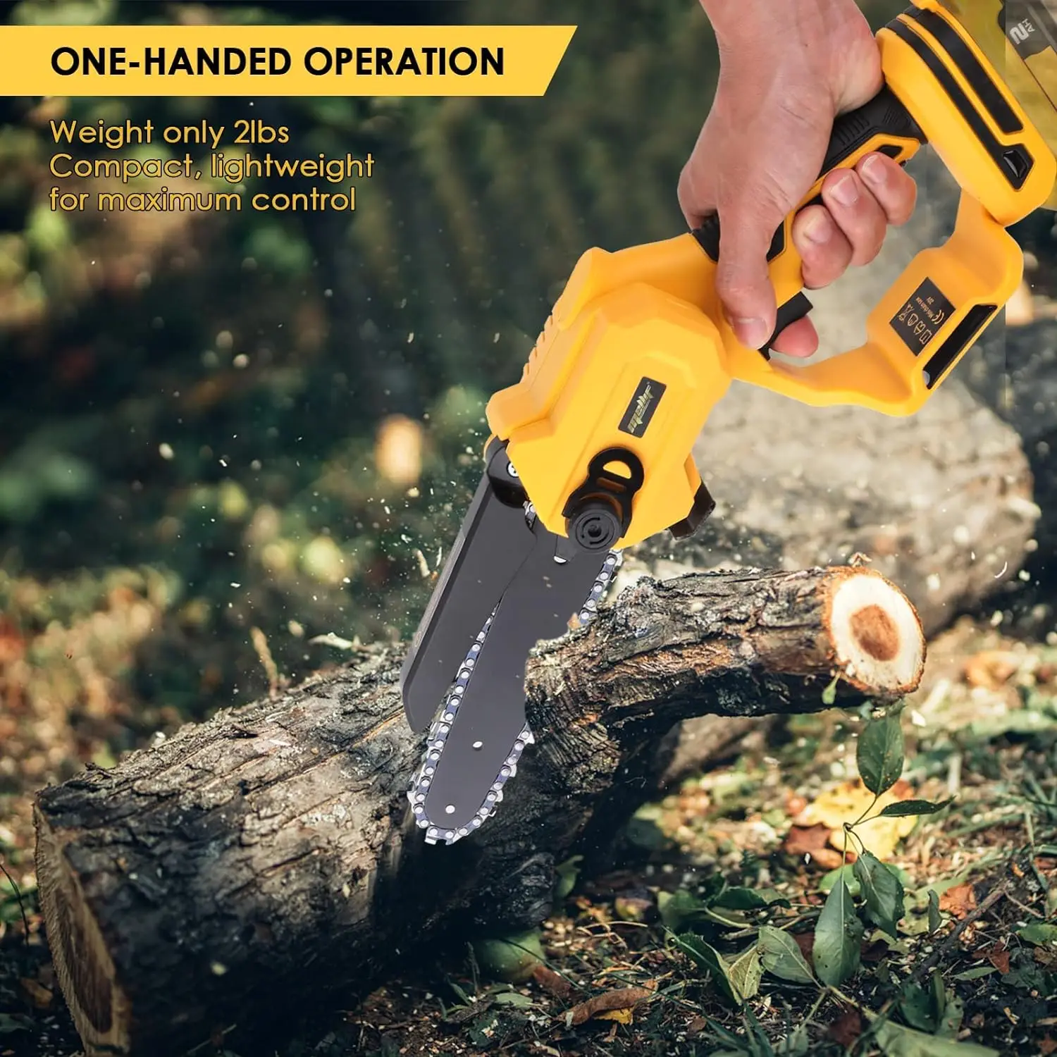 Dewalt-배터리 18V 20V 최대 6 인치 무선 미니 전기톱, 속도 조절 정원 벌목용 도구