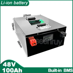 48V 100Ah 100A 150A 200A Li ion With Charger Lithium Polymer Battery For Golf Cart Tricycle MotorCycle Scooter Electric Vehicle