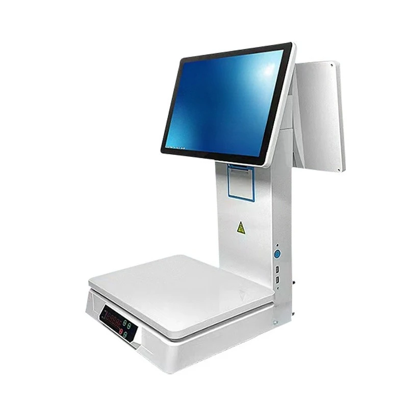 Intelligent identification weighing cash register integrated scale touch double screen cash register