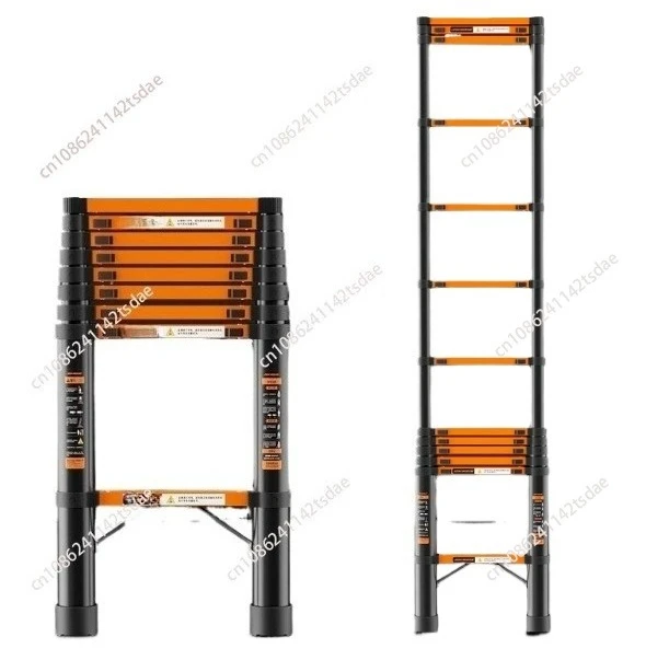 

Thickened Carbon Steel Telescopic Ladder, Multi-functional Herringbone , Lifting and Anti-rust, Household Construction Sites
