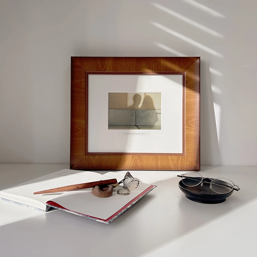 

Medieval watercolor painting living room versatile niche high-end decorative painting hanging painting ornament side cabinet gif