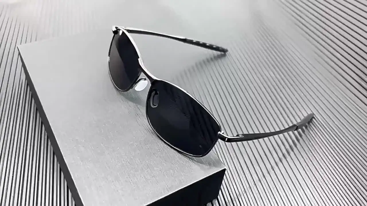 AOWEAR rétro miroir polarisé lunettes de soleil pour homme femmes Vintage lunettes de soleil hommes UV400 léger conduite lunettes avec étui
