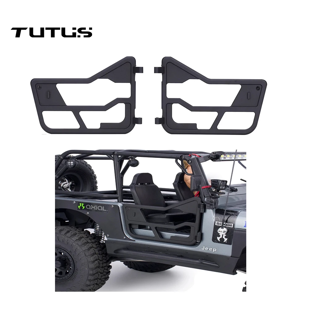 

Алюминиевые полудвери, трубчатая направляющая дверь для 1/10 RC Crawler Axial SCX10 III Jeep CJ-7, обновленные детали