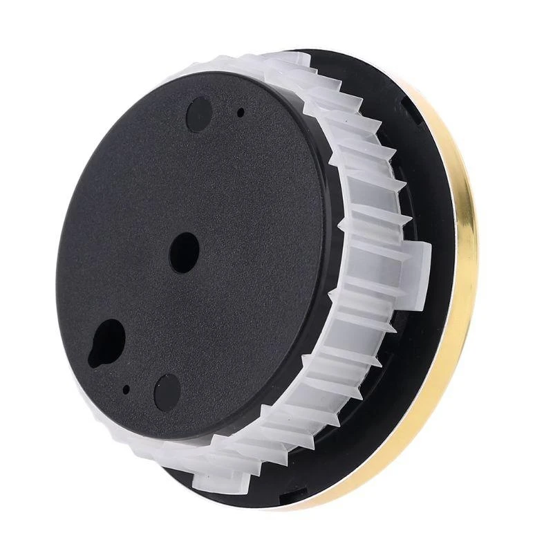 E06Bラウンドゴールド温度計と湿度計72mm温度モニター湿度計ゲージ屋内オフィスにはバッテリー不要