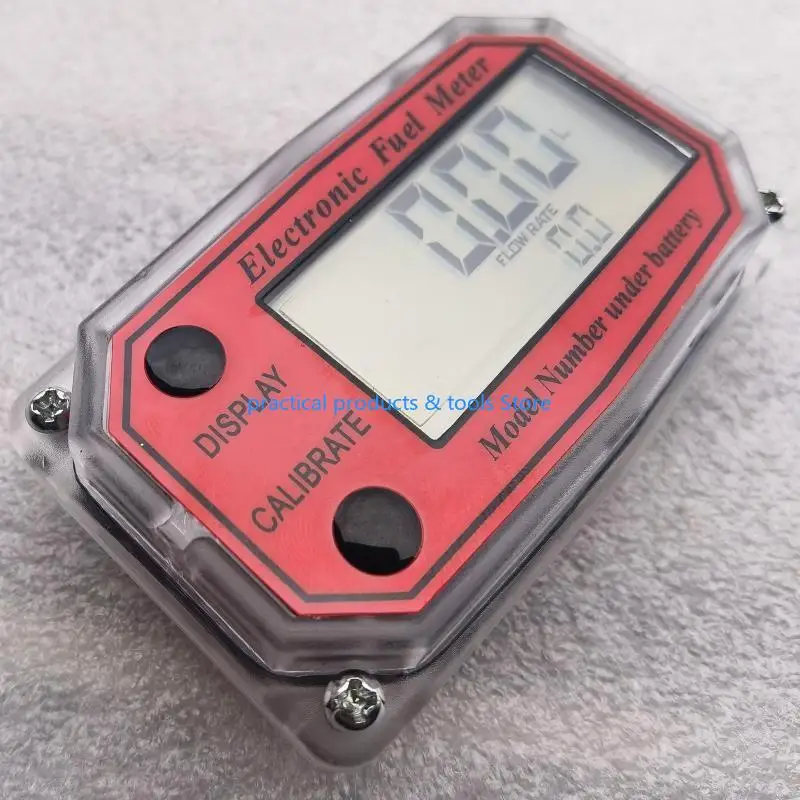 77JB Mini Digital para Turbina Fluxo Fluxo Digital LCD Display Medidor exibição Acessório chip Durabl fluxo digital