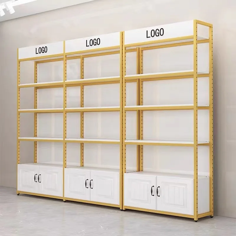 

Custom. Factory Direct Sale Shelf Display Rack Multi-layer Nail Storage Rack Beauty Salon Product Skincare Cosmetics Display Cab
