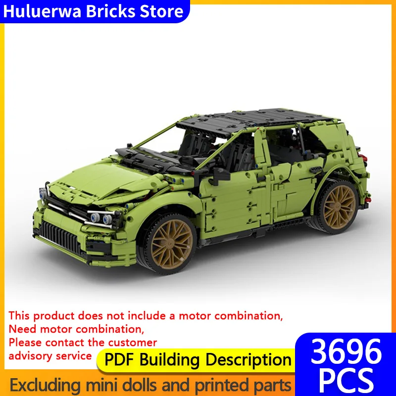 

Модель скоростного гоночного автомобиля MOC Building Bricks Golf R Высокопроизводительный седан Модульная технология Подарки Праздничная сборка Детские игрушки