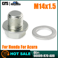 90009-R70-A00 M14x1.5 For Honda Accord Civic CR-V CR-Z Odyssey For Acura CL MDX  Legend RL Engine Oil Pan Drain Plug With Washer