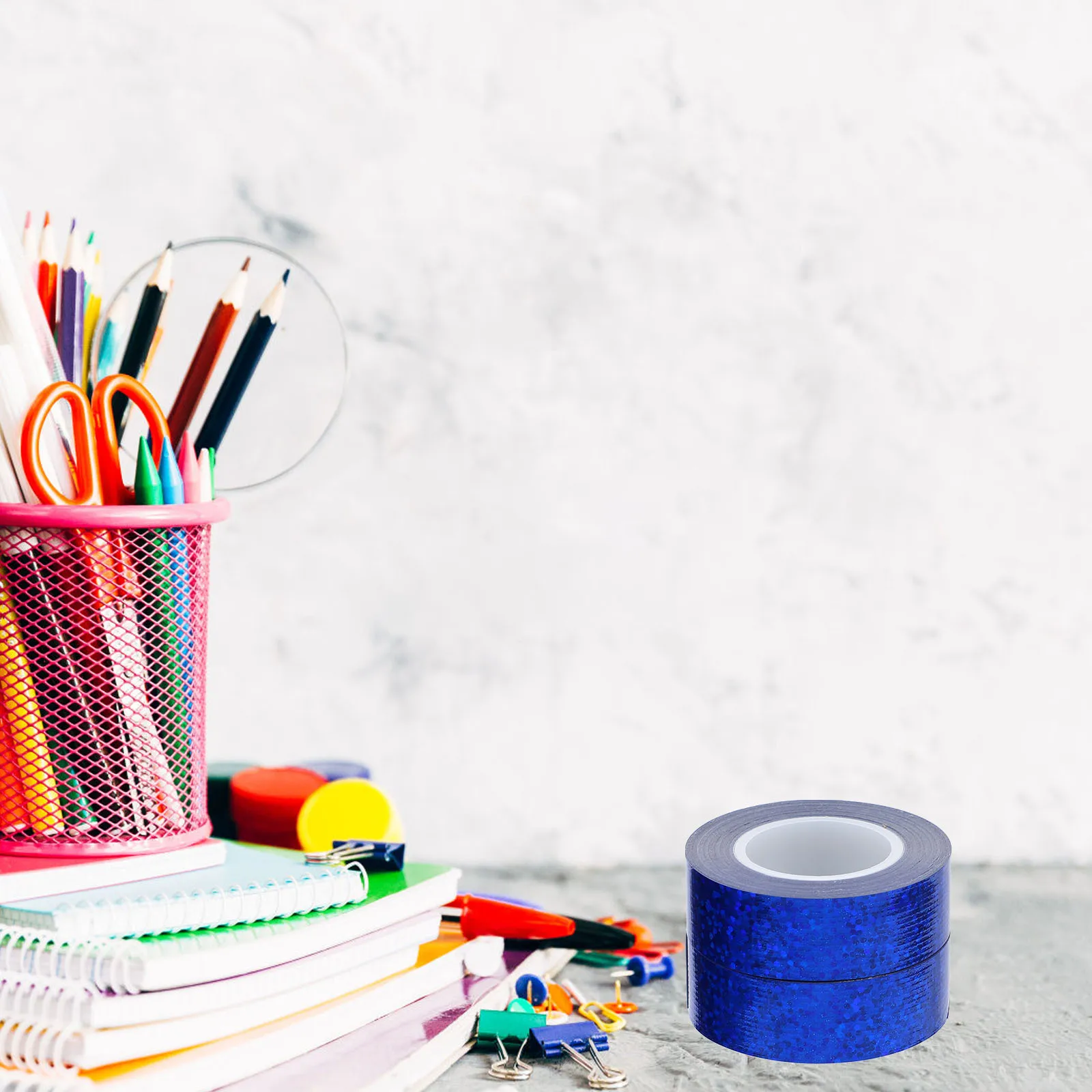 2 Rolls Glitter Heavy Duty Duct Tape Strong Adhesive Waterproof Multi-Function Repair Tape For Carpet Floor Sealing Craft Use