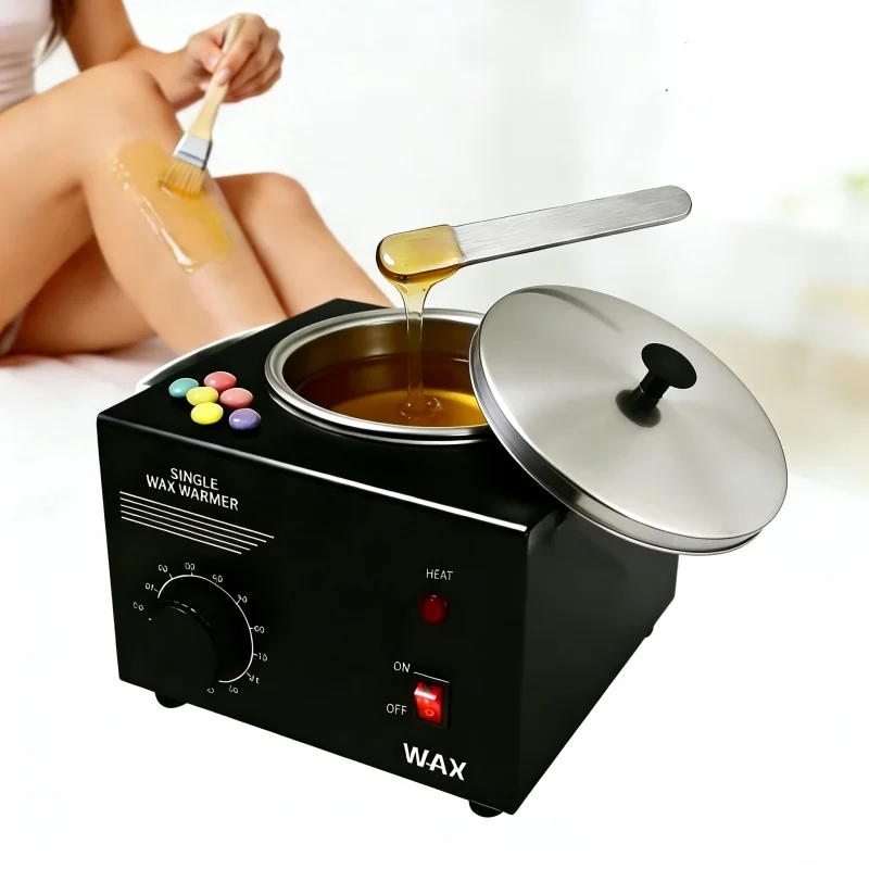 Hair Removal Single Pot Wax Machine for Hard/Soft/Paraffin Wax Salon Proffessional Body Wax Melter for Full-Body for Home Spa