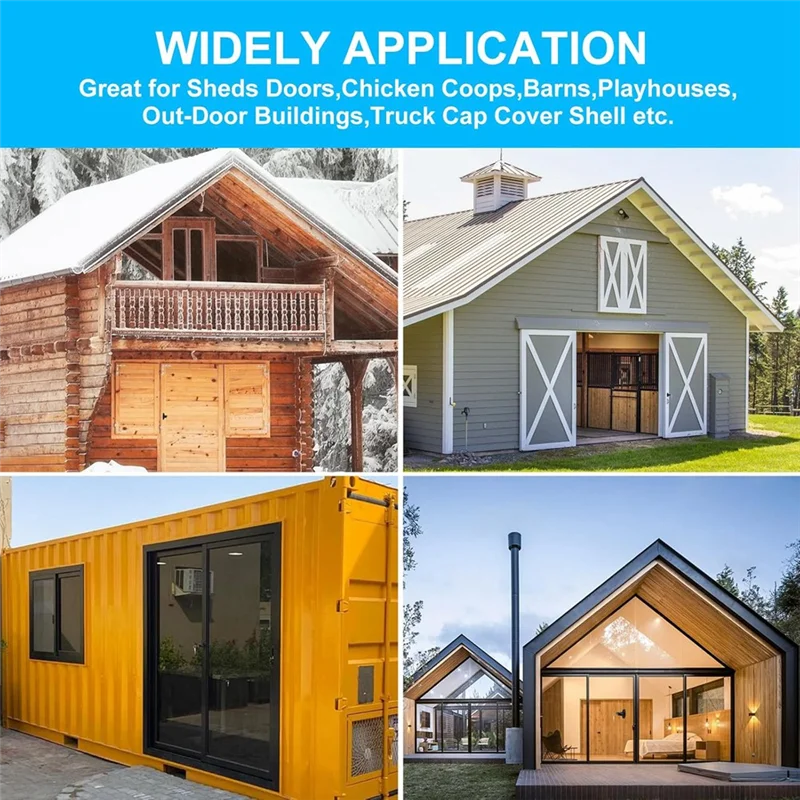 A11I T-Handle Shed Door Locking System, Secure And Robust, With 2 Keys For Barns, Chicken Coops - 5.5 Inch Stem