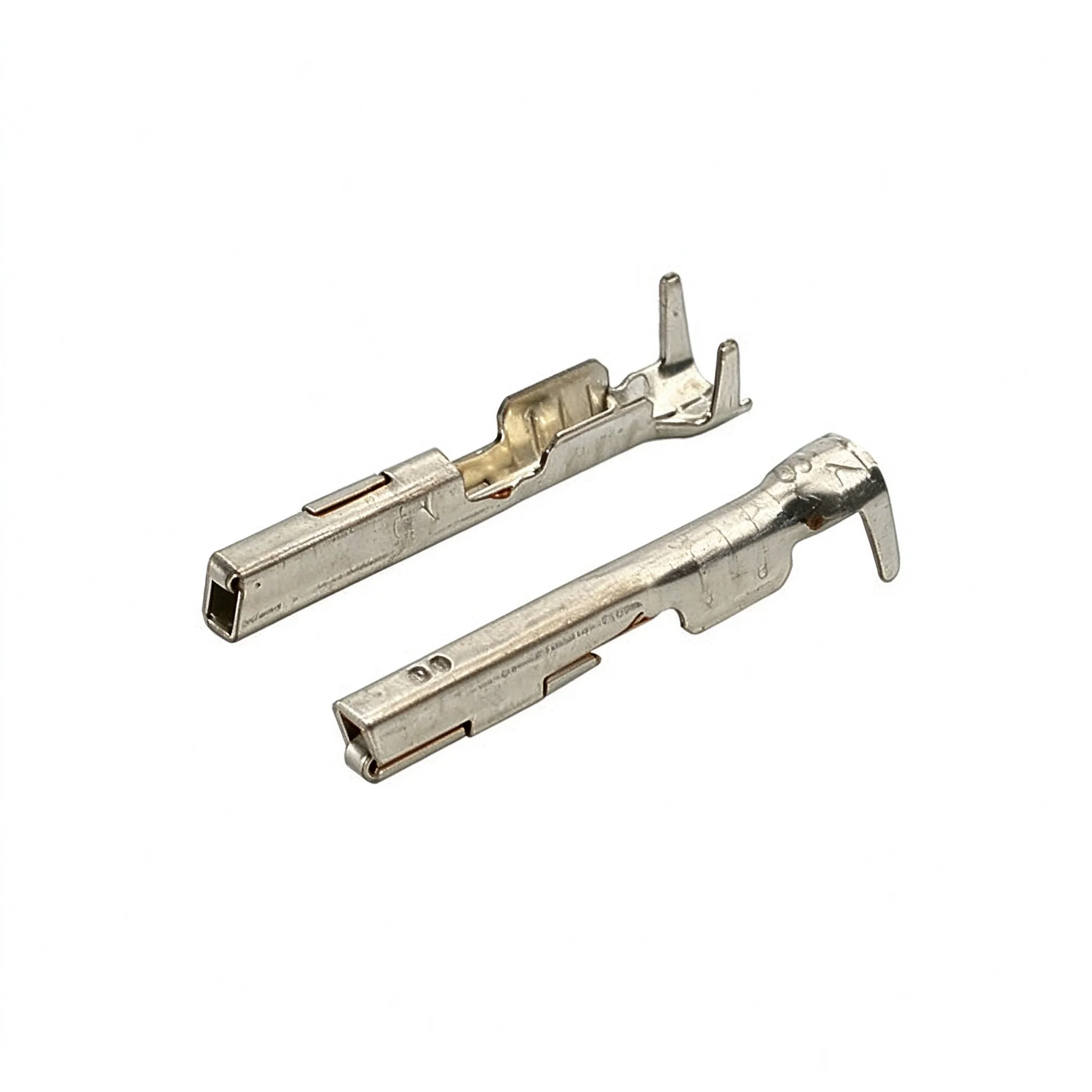 100Pcs DJ627-0.6A 0.6 Series Automotive Copper Crimp Terminal, Male Female Pin Socket Insert Terminal For VW 2000-2020 Car