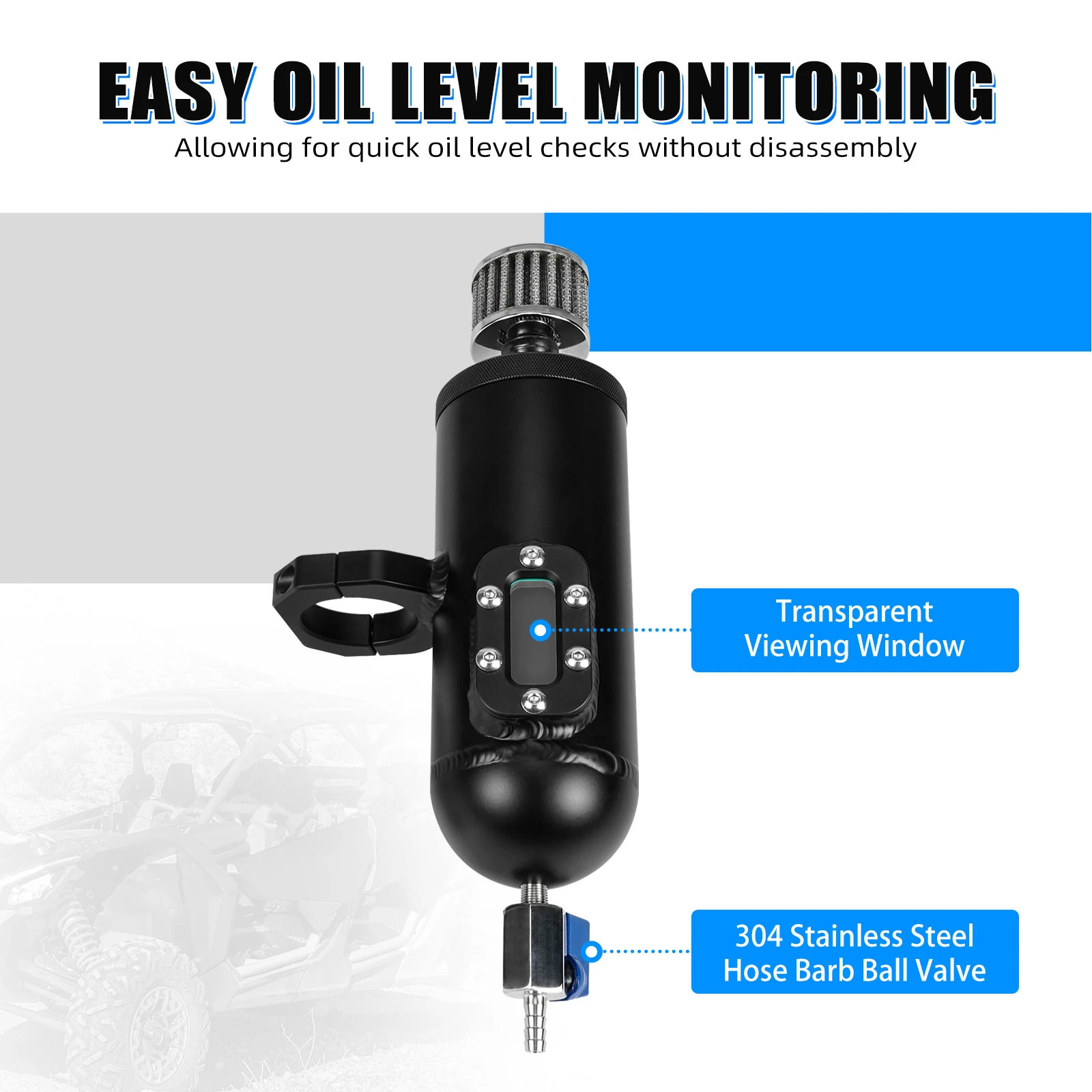 NICECNC For Can Am Maverick X3 4x4 XMR Max R RR Turbo DPS 2017-2021 Oil Catch Can Kit Separation Aluminum UTV Accessories