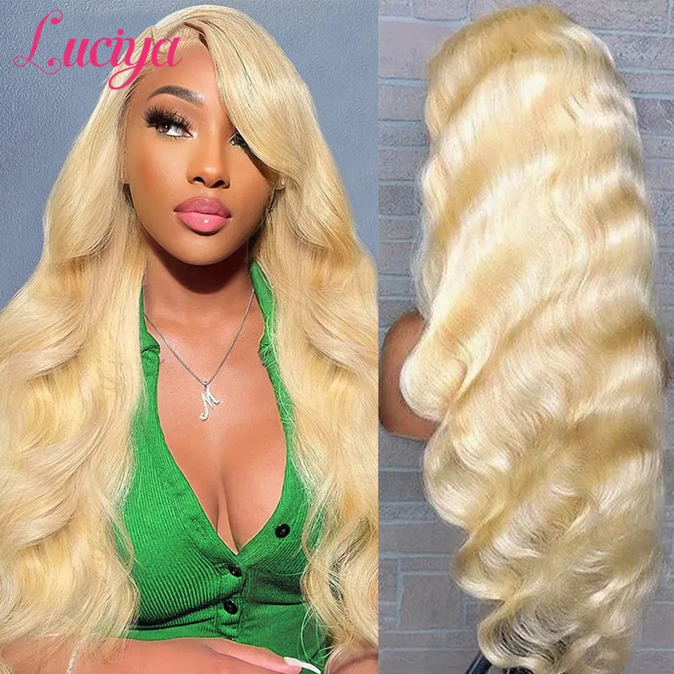 613 HD Lace Frontal Wig Body Wave Transparent 13x4 Lace Front Human Hair Wigs Pre Plucked Lace Closure Human Hair Wigs Luciya