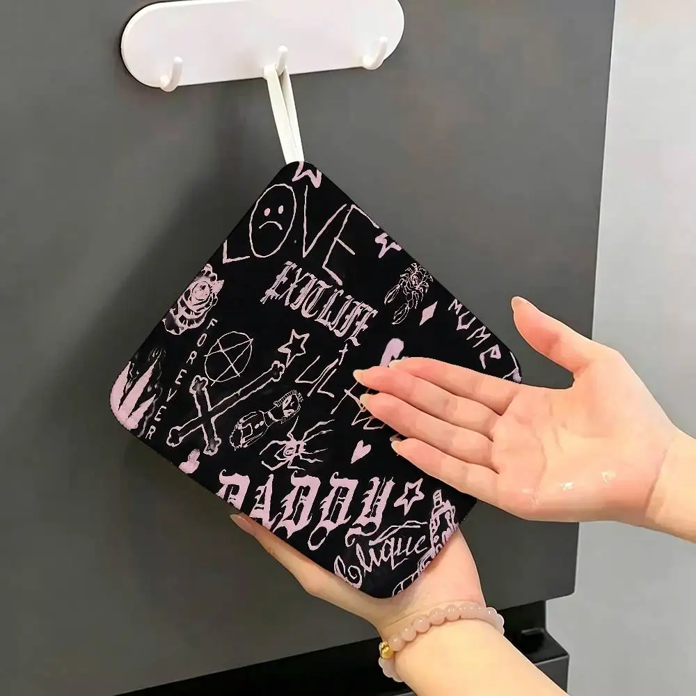 Singer Rapper L-Lil P-Peep Multi-scene Polyester Cotton Towel, Hanging Hand Wiping Cloth for Kitchen Bathroom Hotel